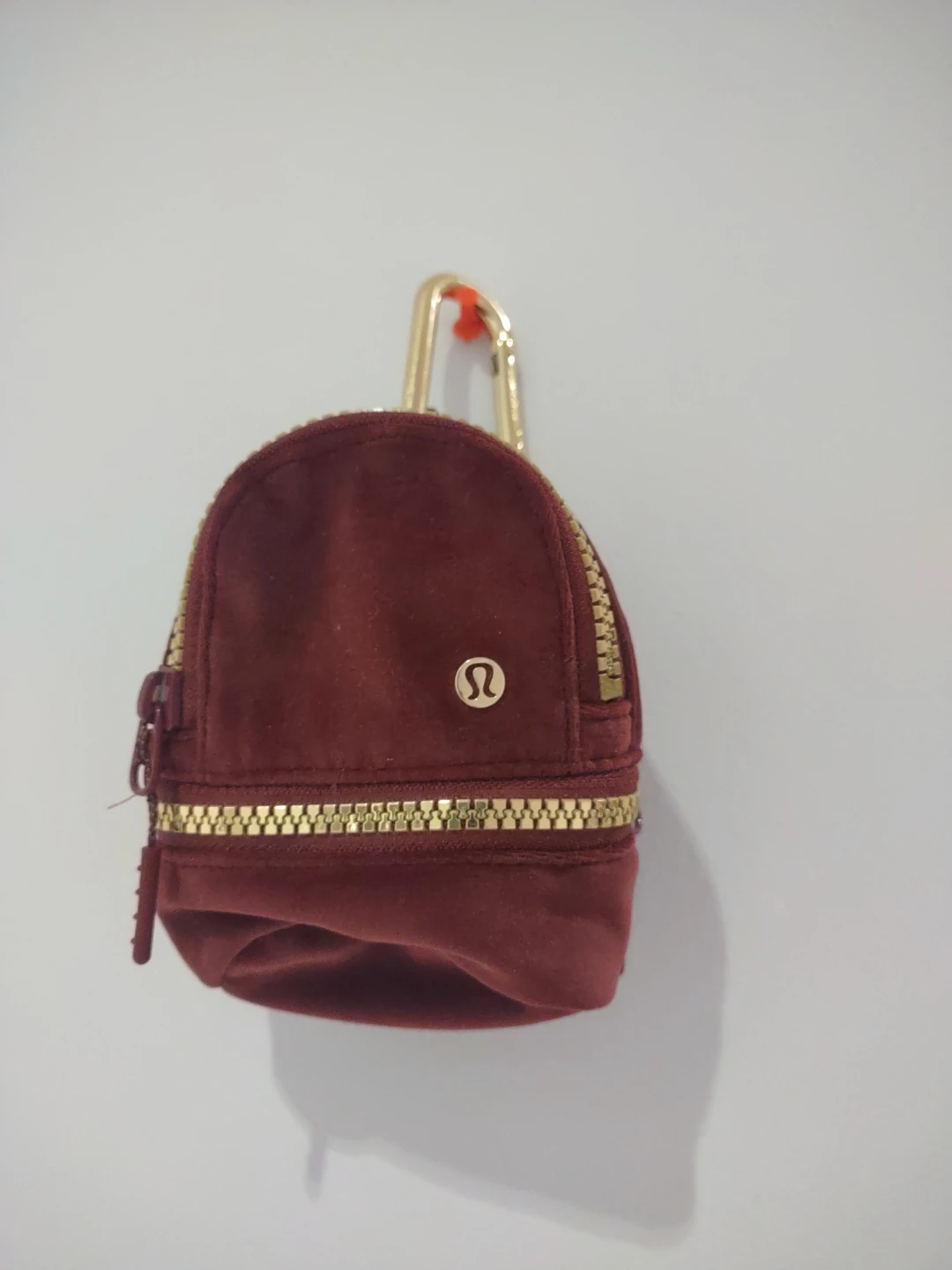 Lululemon Maroon Backpack Charm