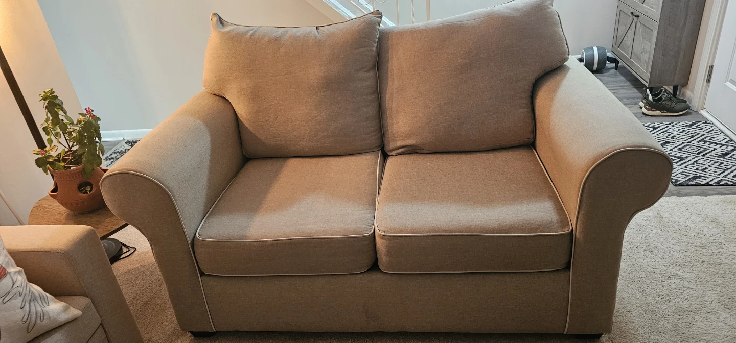 Loveseat Sofa - Beige - photo 3