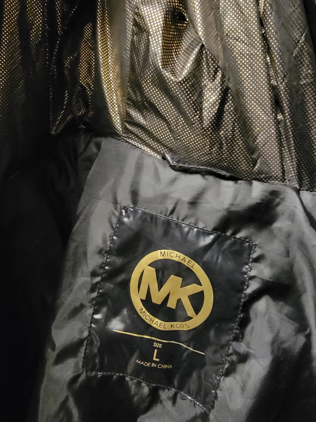 Michael Kors Black Puffer Jacket - Size L - photo 2