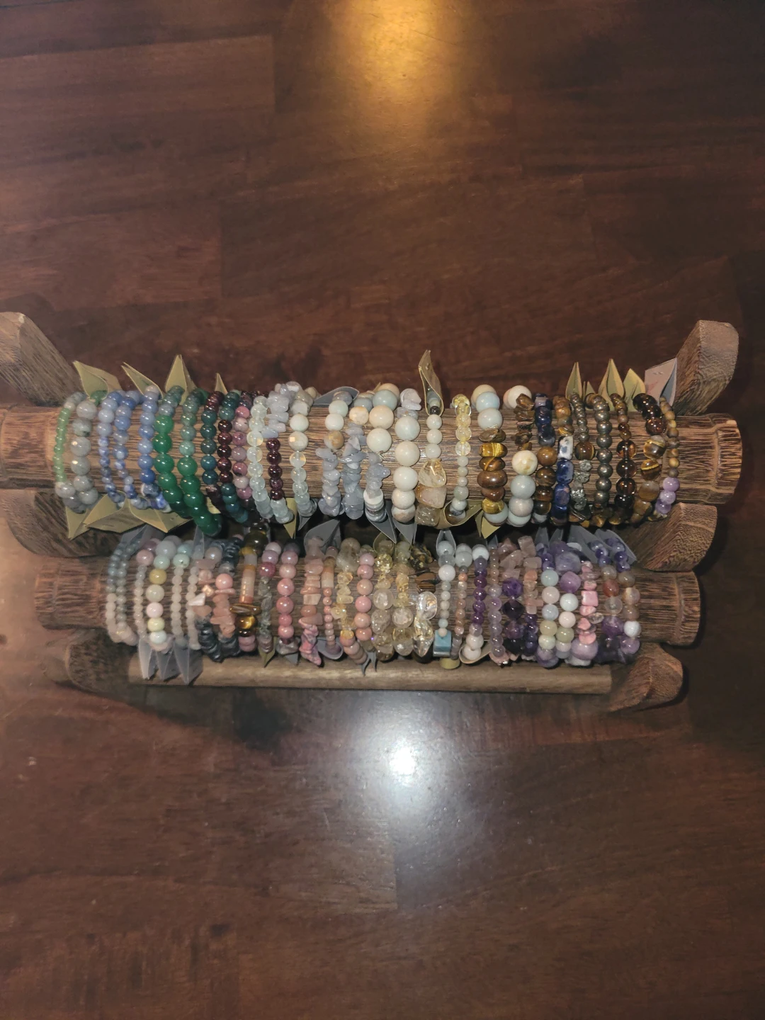 Hand-made Bracelets of Artfully Paired Crystals