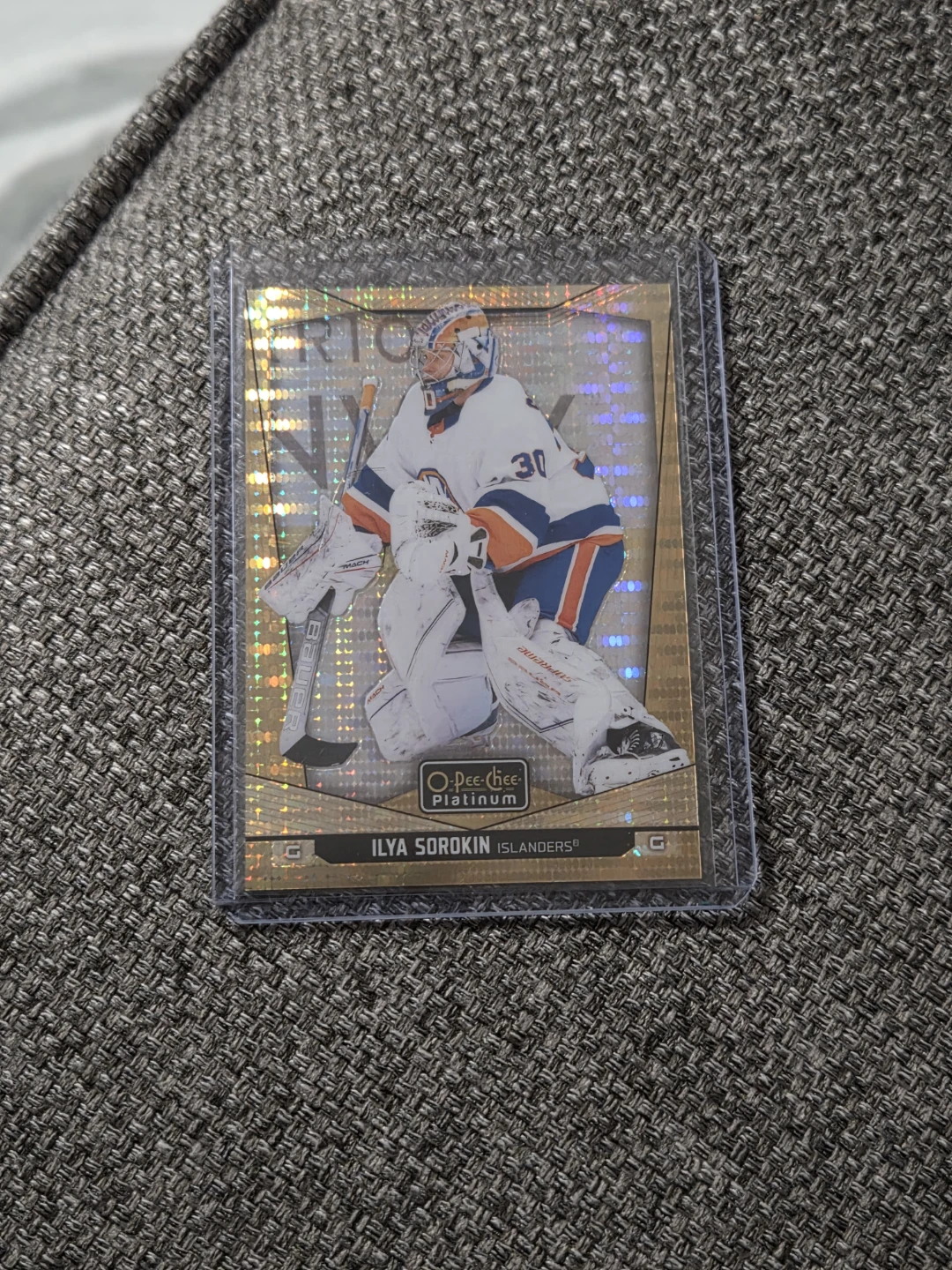 Ilya Sorokin Islanders Seismic Gold /50