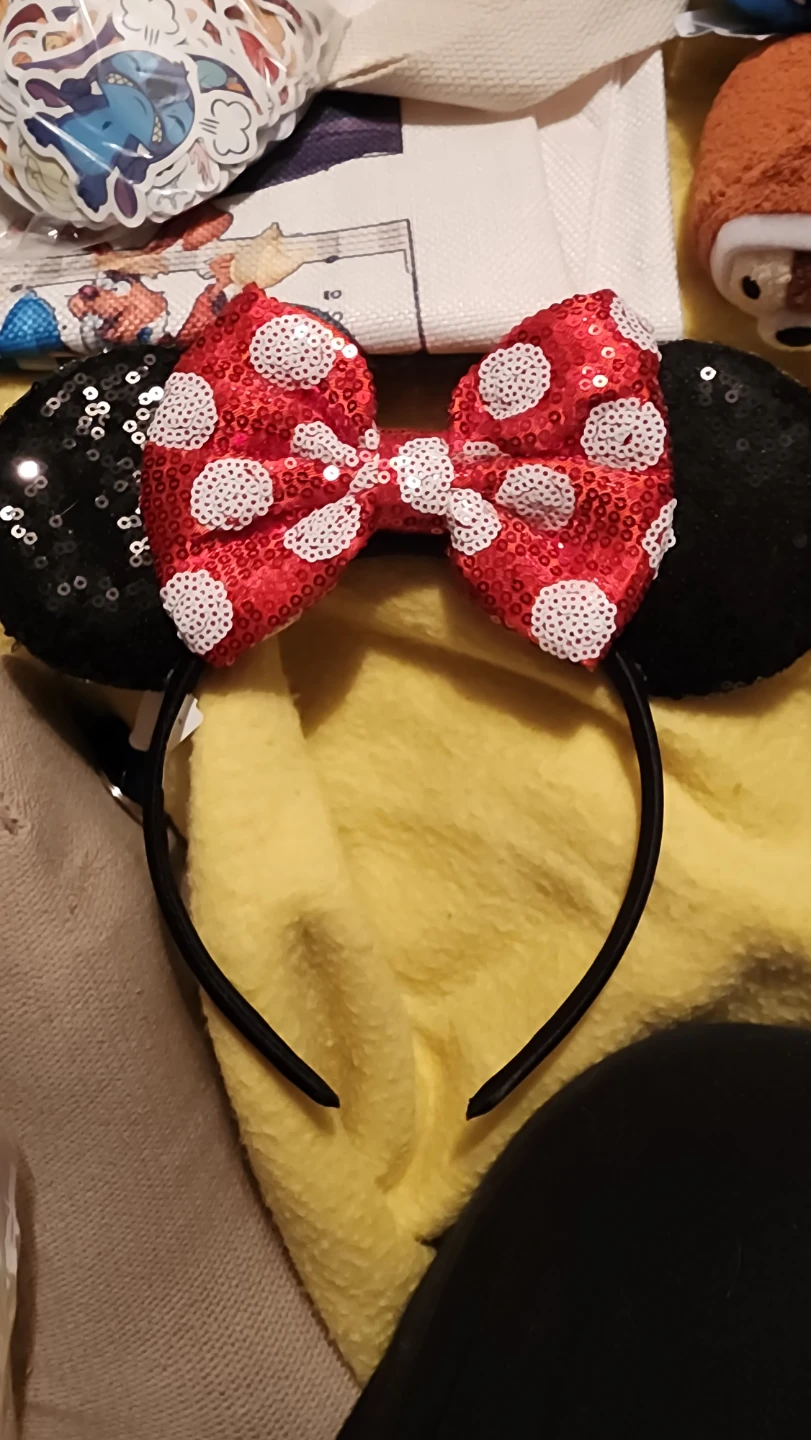Minnie Mouse Sequin Ears Headband