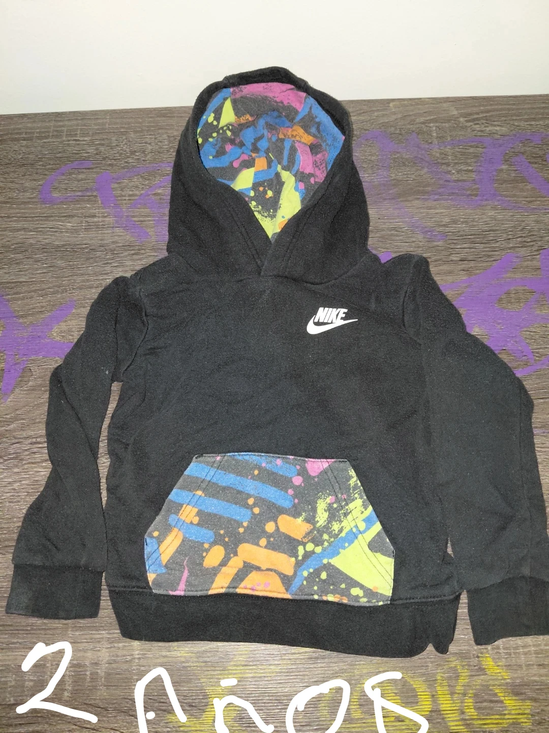 Nike Black Hoodie - Size 2 Years