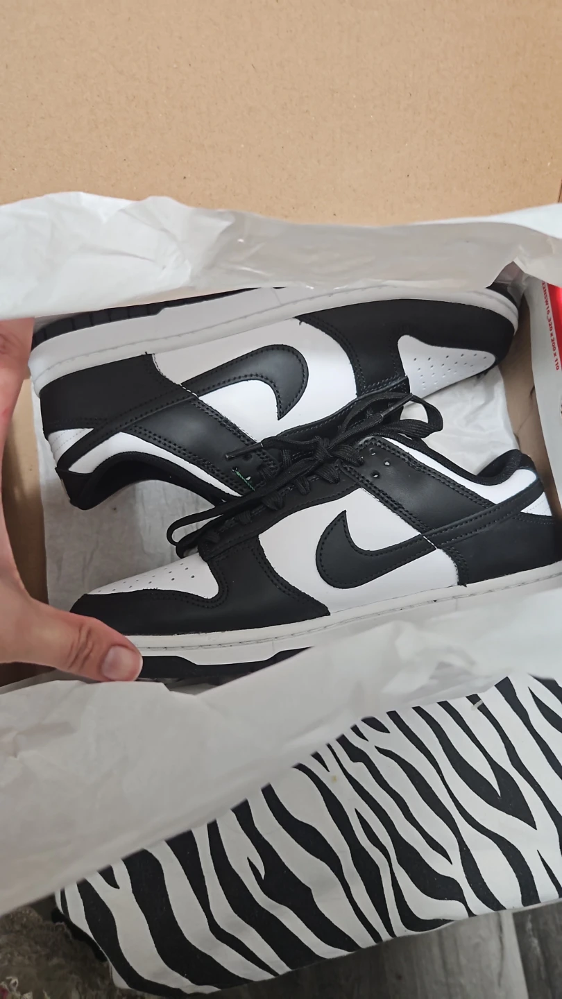 Nike Dunk Low Black White Sneakers - photo 2