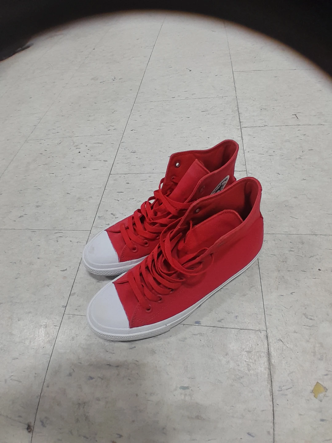 Red Converse All Star High Tops Size 8 - photo 4