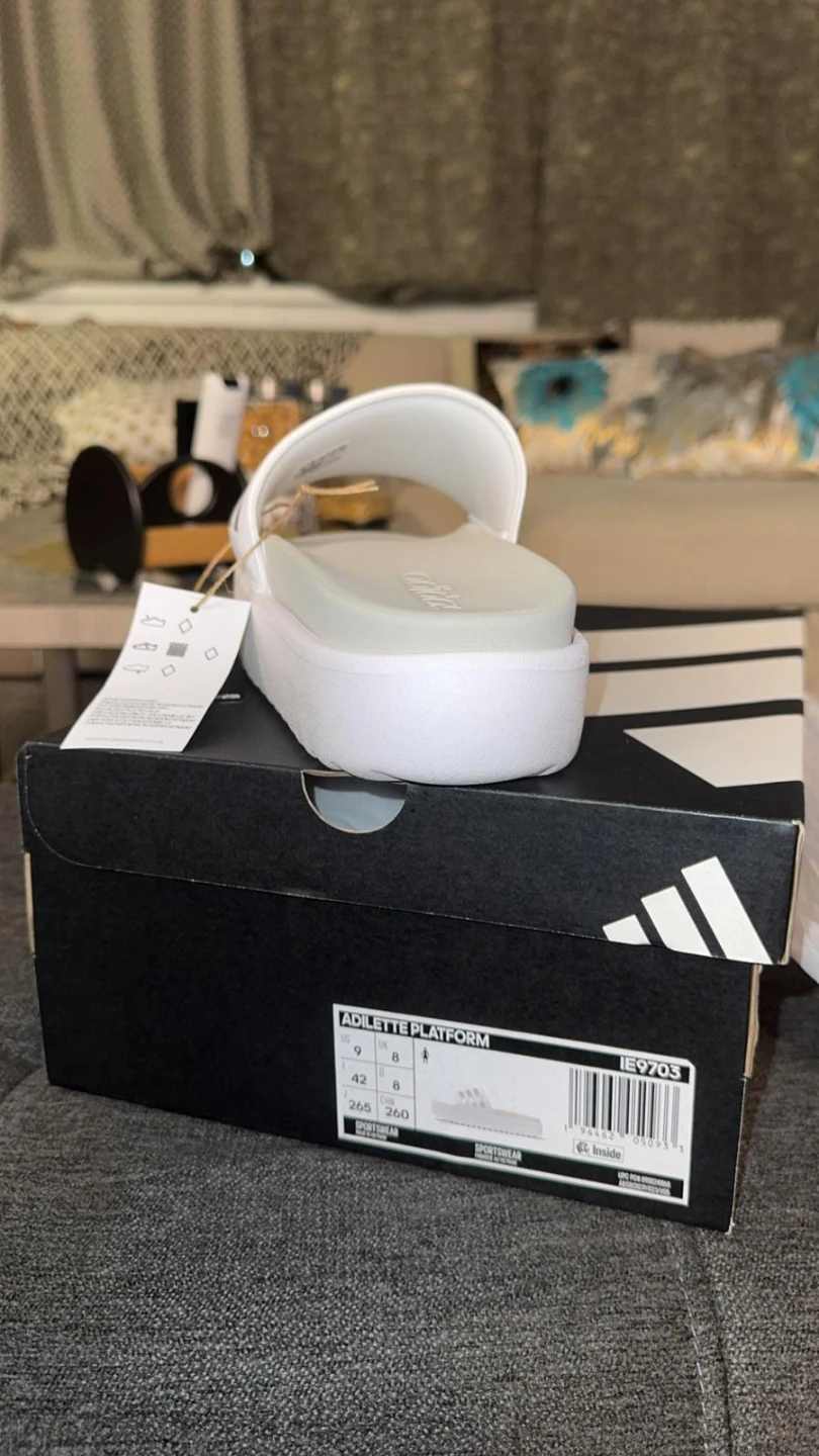Adidas Adilette Platform Slides - Size 9 - photo 2