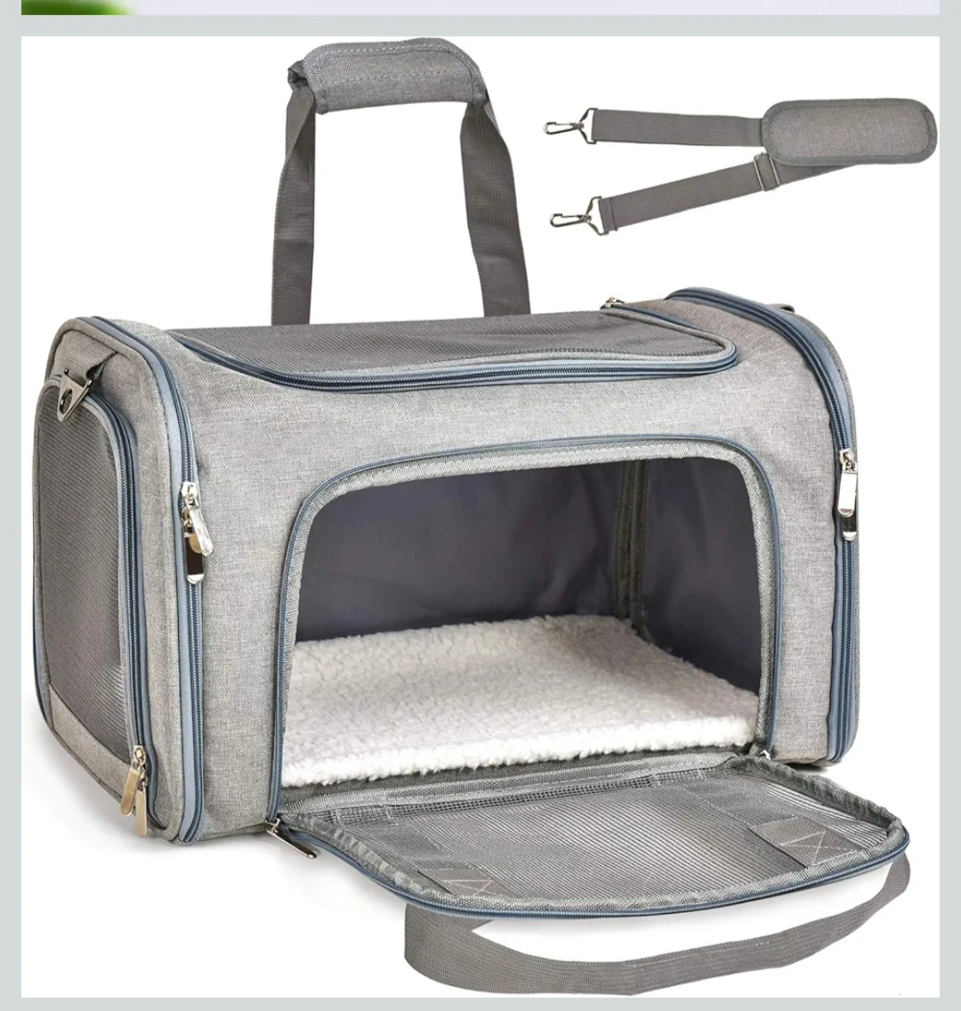 Comfortable Pet Carrier - Grey