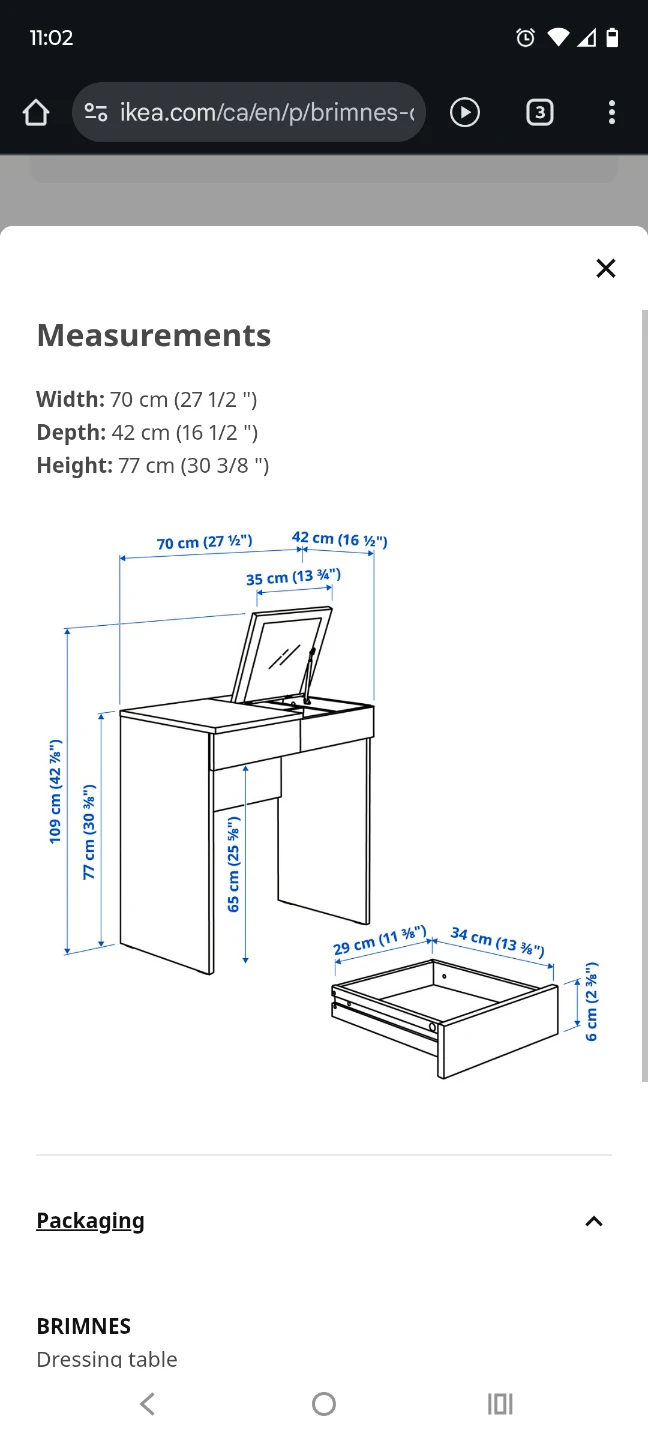 White Vanity Table with Mirror - photo 4