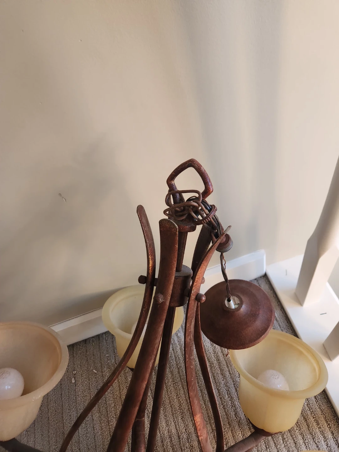 GORGEOUS ART NOUVEAU Chandelier with 5 Lights - photo 3