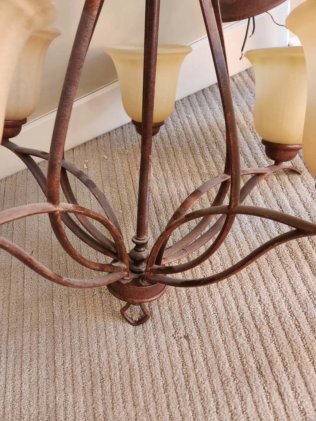 GORGEOUS ART NOUVEAU Chandelier with 5 Lights - photo 4