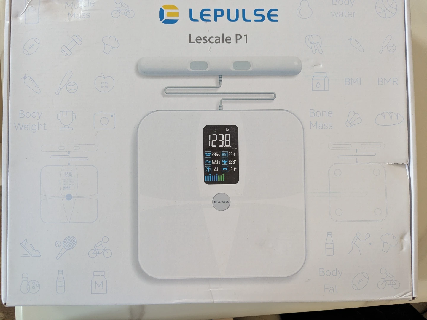 Lepulse Lescale P1 Smart Body Composition Scale - White - photo 2