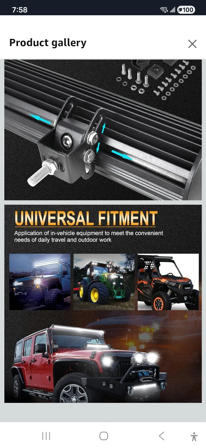 RIGIDON LED Light Bar, 9 in.54w - photo 4