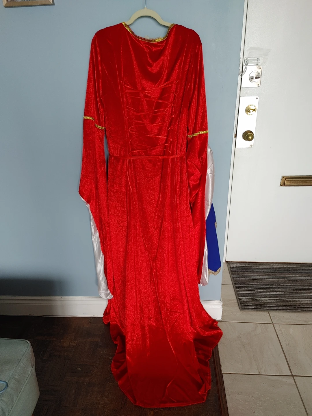 Renaissance Style Costume Dress - Red & Blue - photo 4