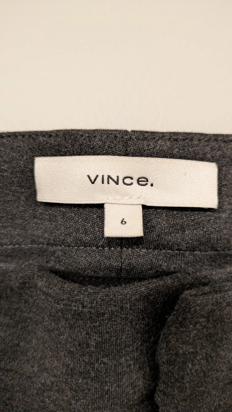 Vince Charcoal Ponte Pants - Size 6