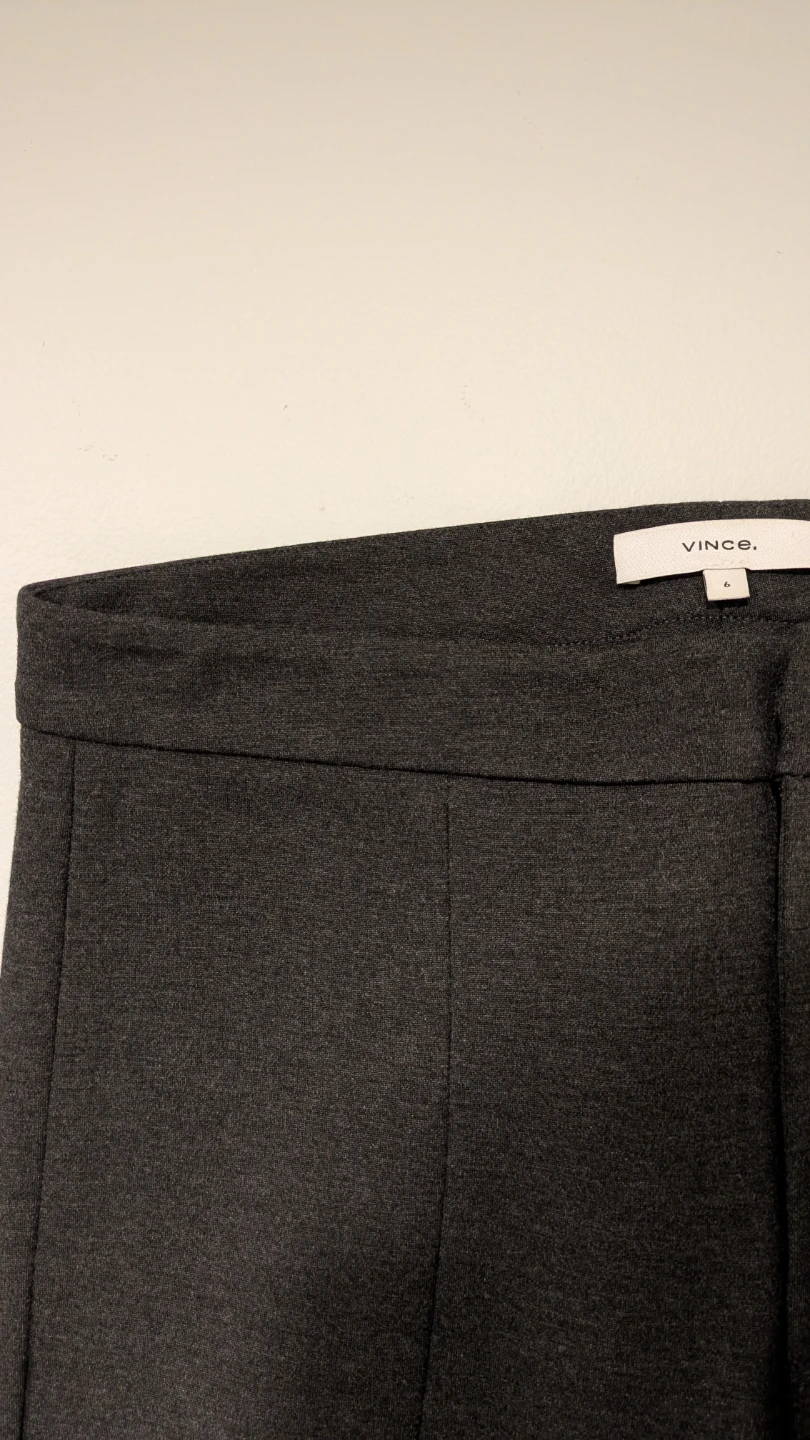 Vince Charcoal Ponte Pants - Size 6 - photo 5