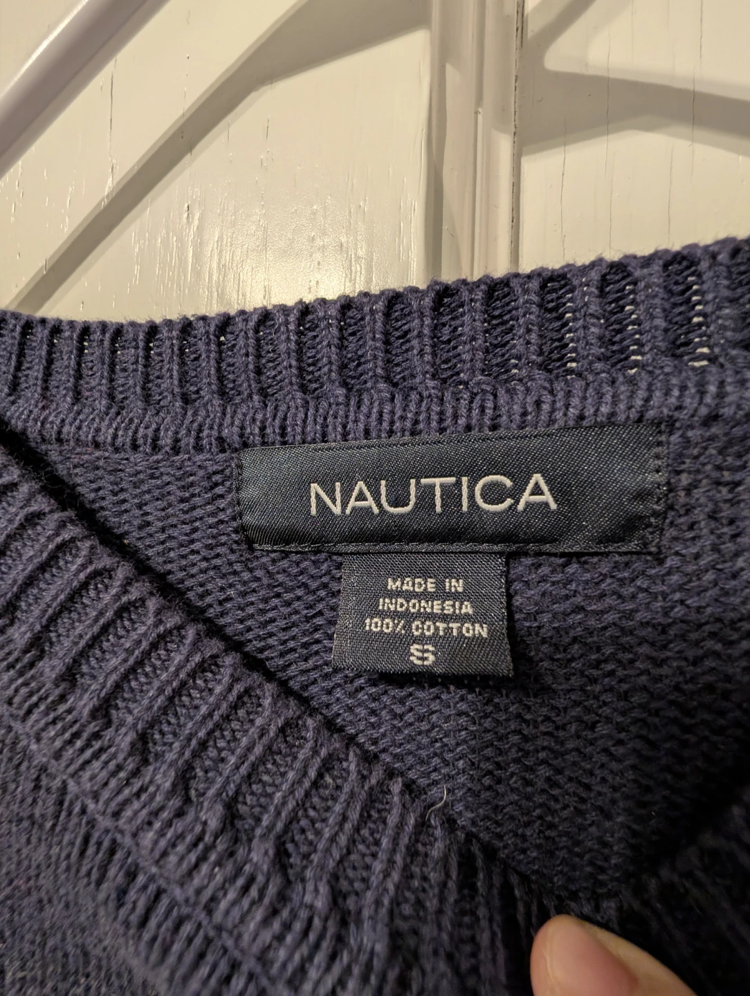 Nautica Men's Plaid Cotton Sweater - Size SS - photo 2