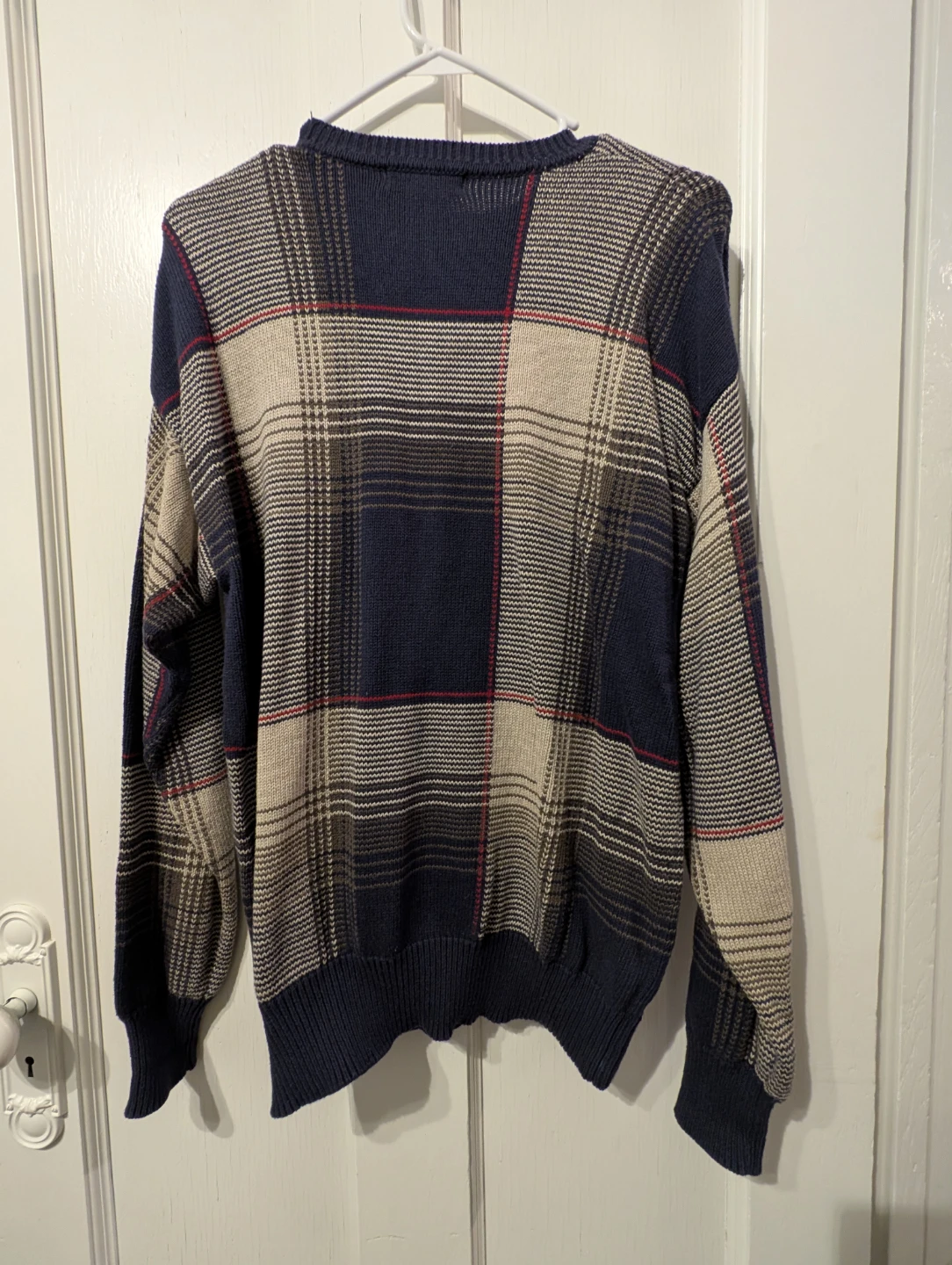 Nautica Men's Plaid Cotton Sweater - Size SS - photo 3