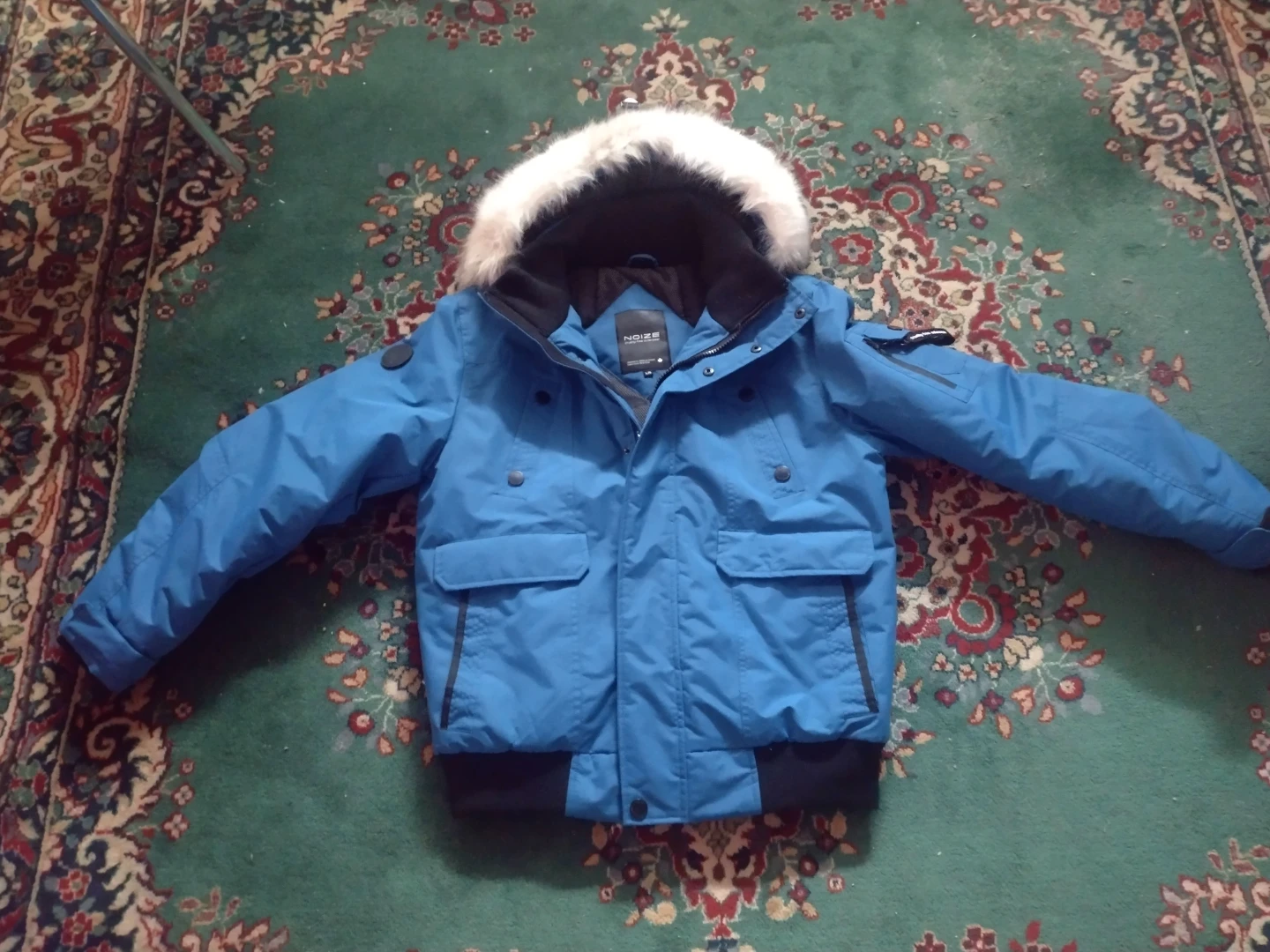 Noize Blue Winter Jacket with Fur Hood - photo 2