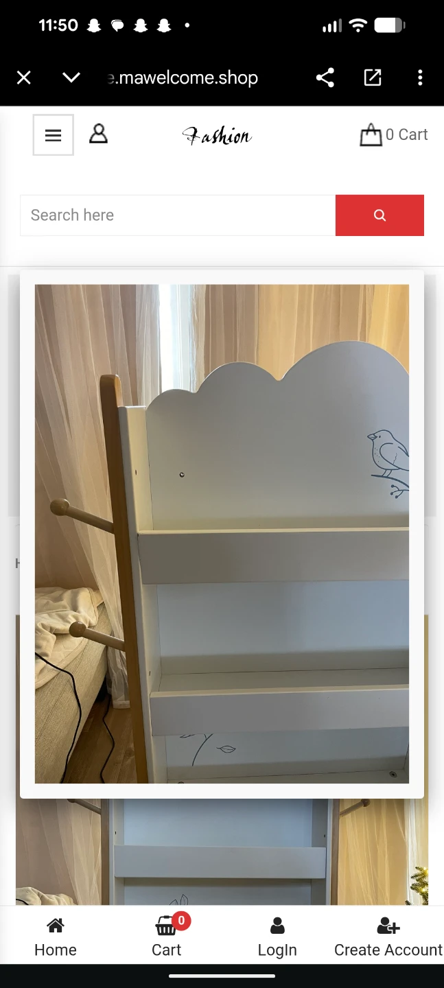 White Kids Book Shelf - photo 2