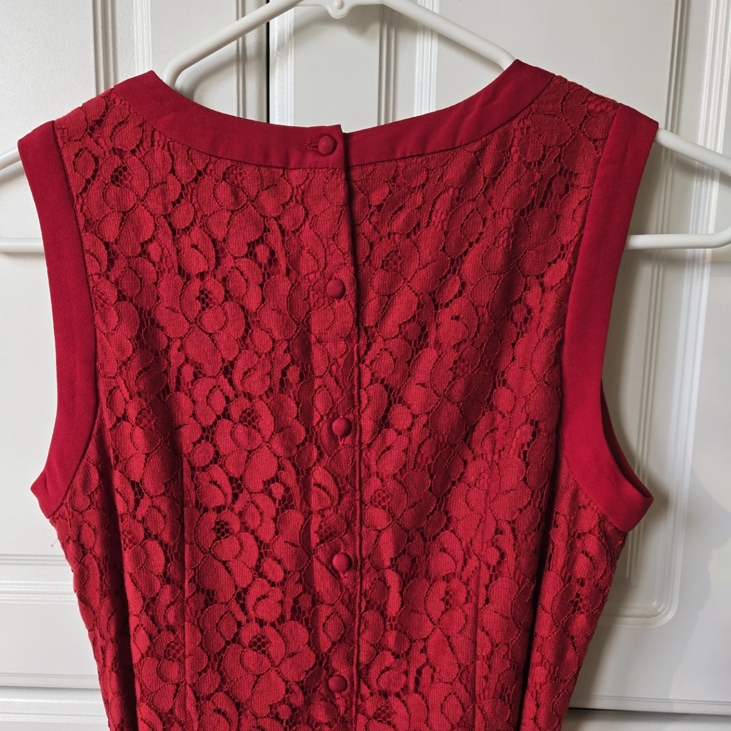 Jacob Red Lace Dress with Belt - Size TP/XS - photo 3