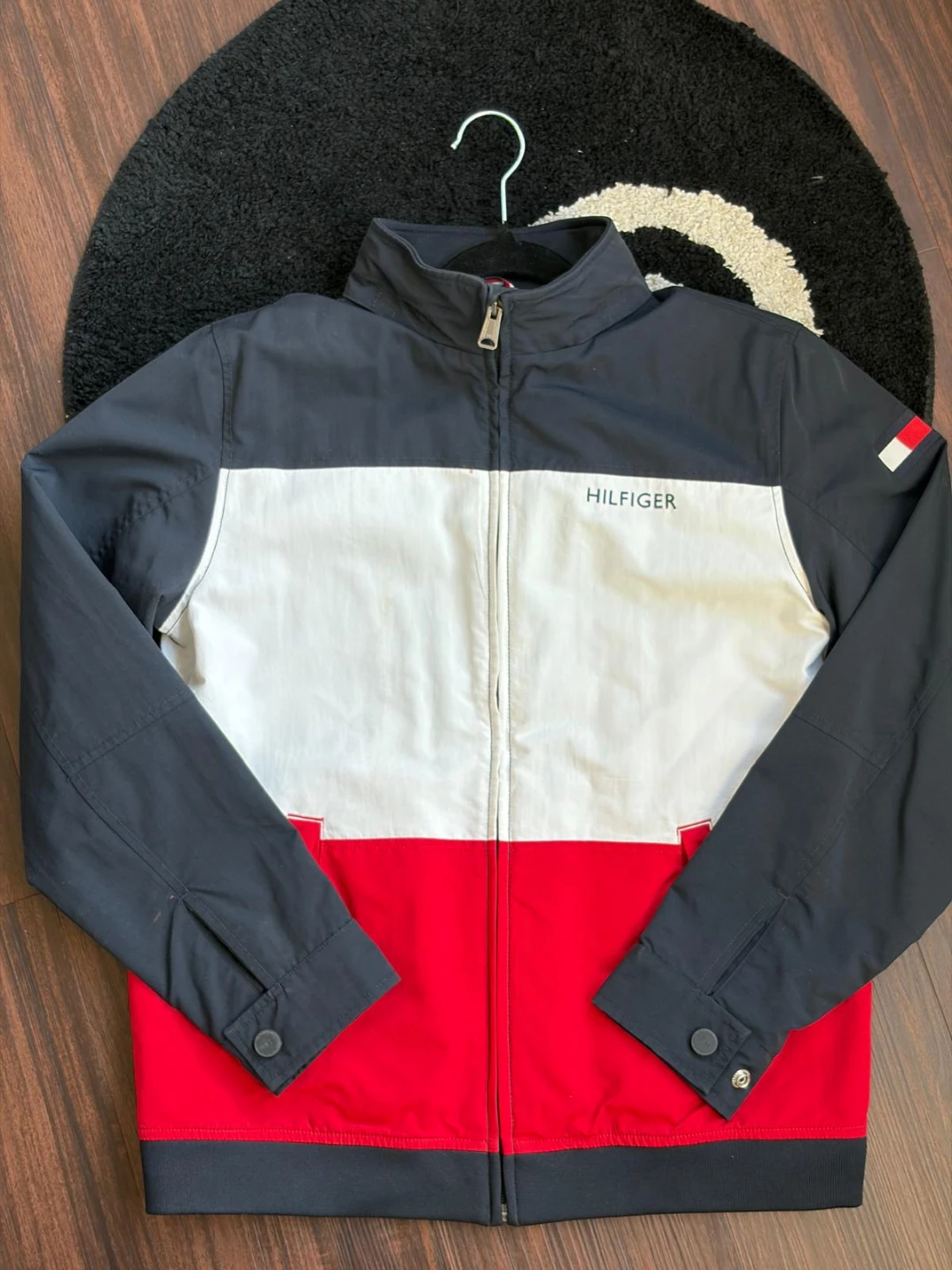 Tommy Hilfiger Jacket - Size 10/12 - Black, White, Red
