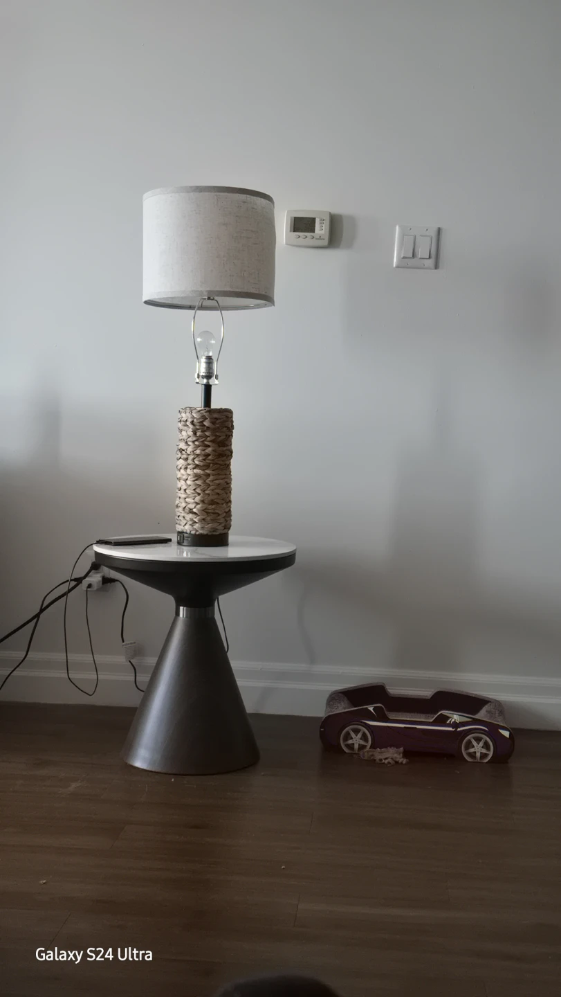 Real hand made Wicker Table lamp.One of a kind - photo 2
