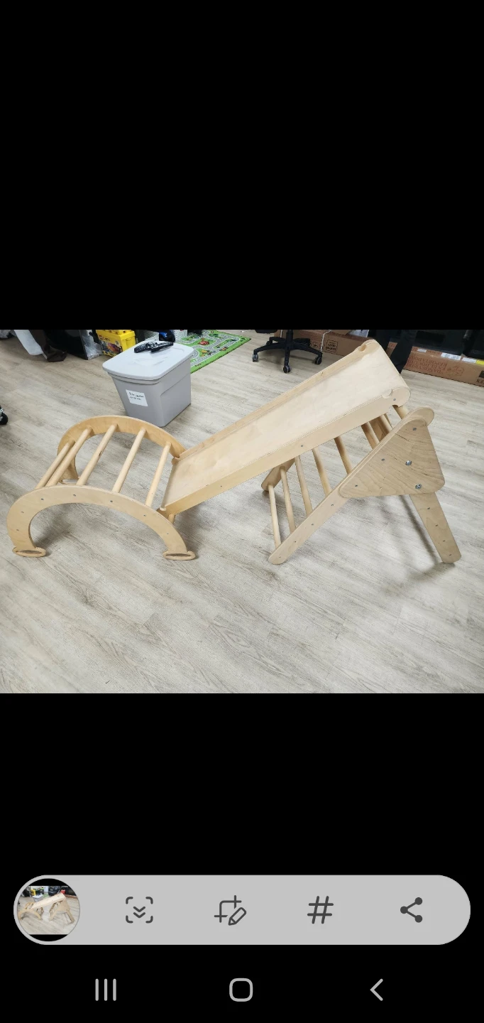 Wooden Climbing Arch & Ramp Set