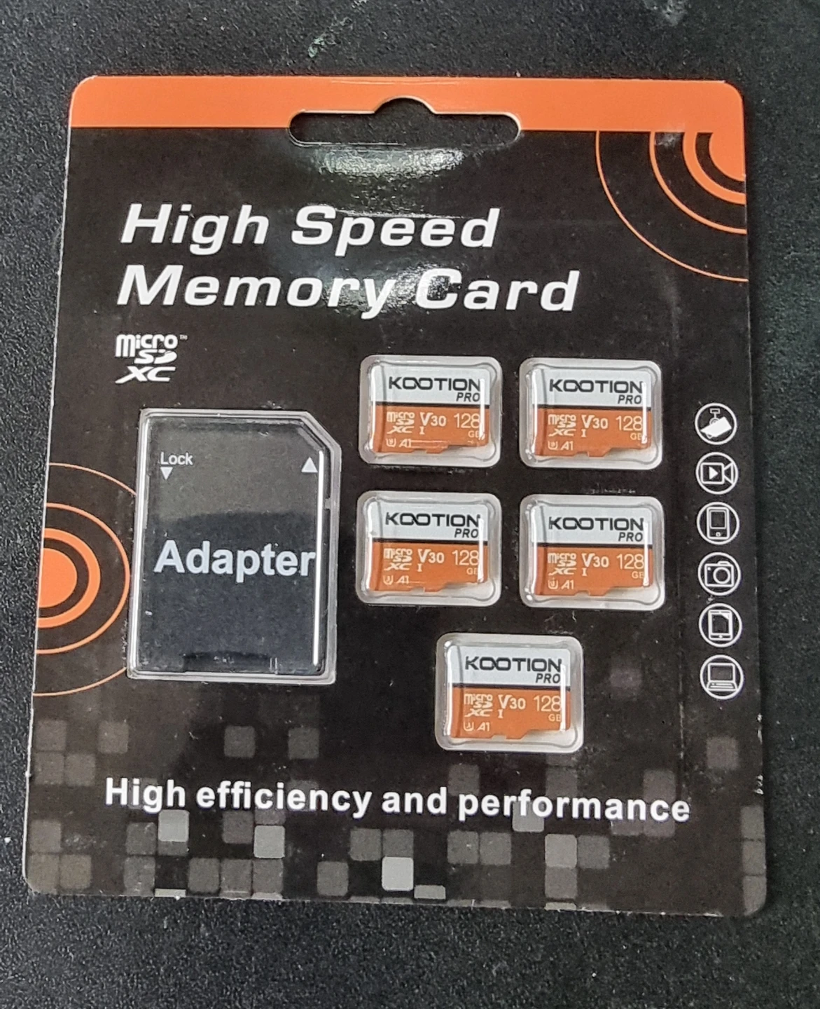 NEW - KOOTION 5-Pack 128GB Micro SD Card