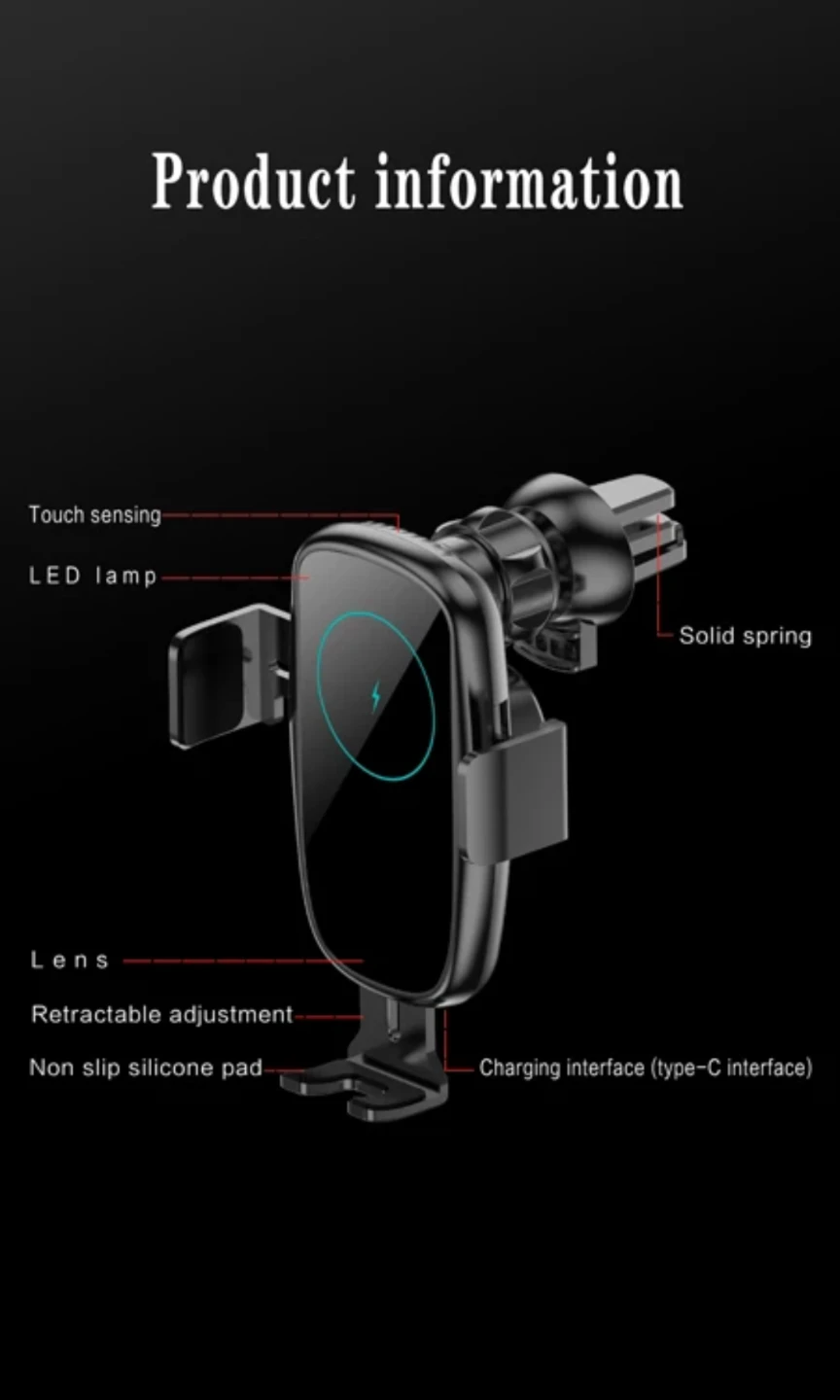 Fast Car Charger Car mount with Auto Clamping - photo 2