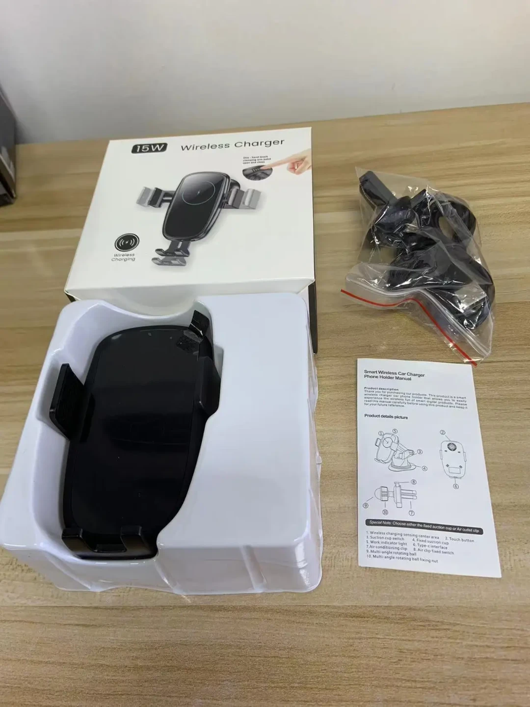 Fast Car Charger Car mount with Auto Clamping - photo 5