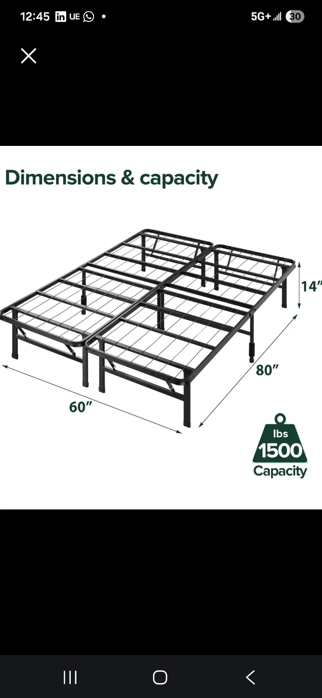 Queen Size metal bed frame