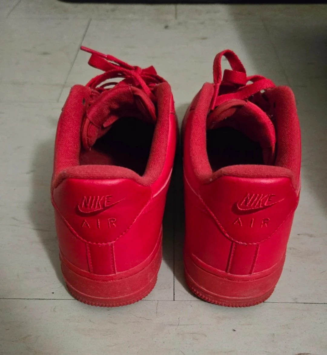Nike Air Force 1 Red Sneakers - photo 3