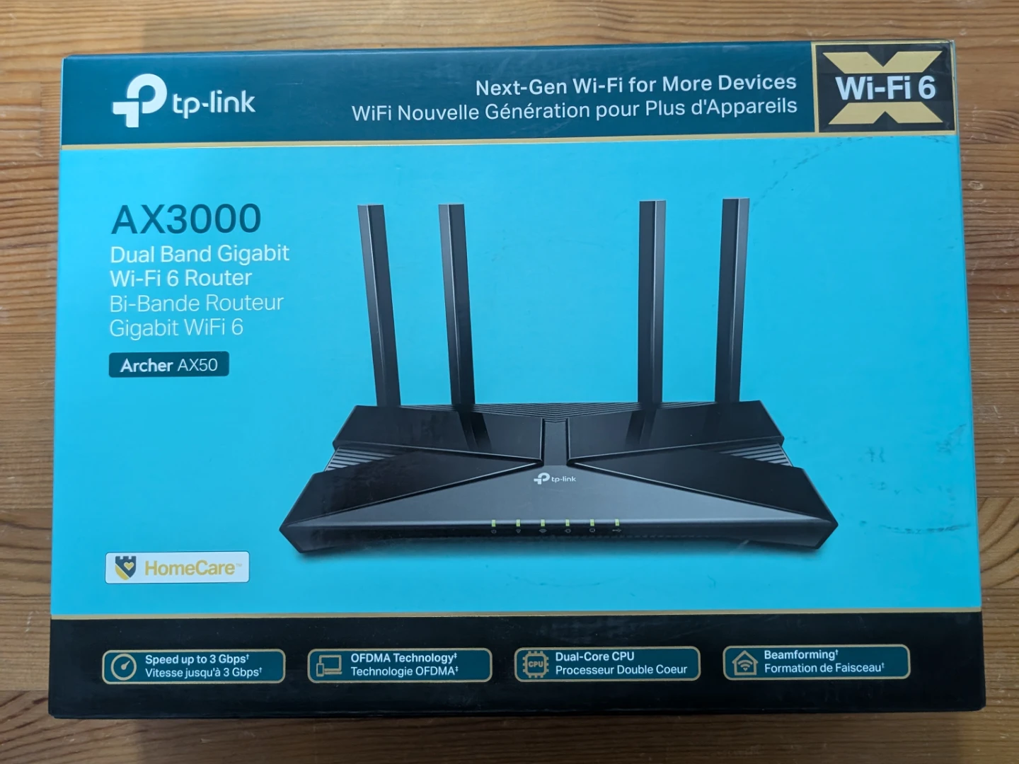 TP-Link AX3000 WiFi 6 Router - Archer AX50