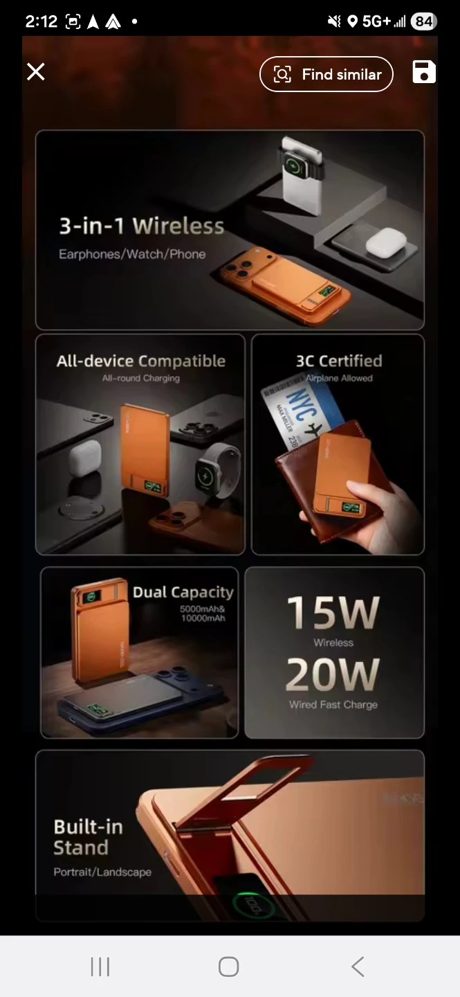 Portable Power Bank 10000mAh with Smart Display for iPhone ultra - photo 4