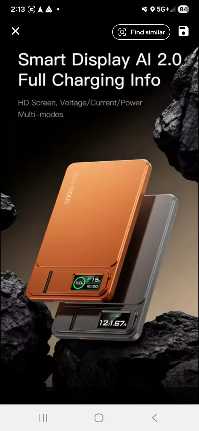 Portable Power Bank 10000mAh with Smart Display for iPhone ultra - photo 5