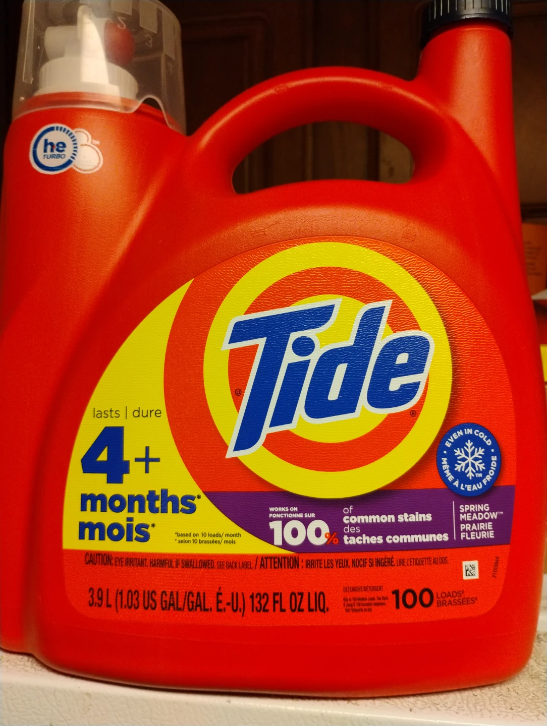 Tide Spring Meadow Laundry Detergent 3.9L