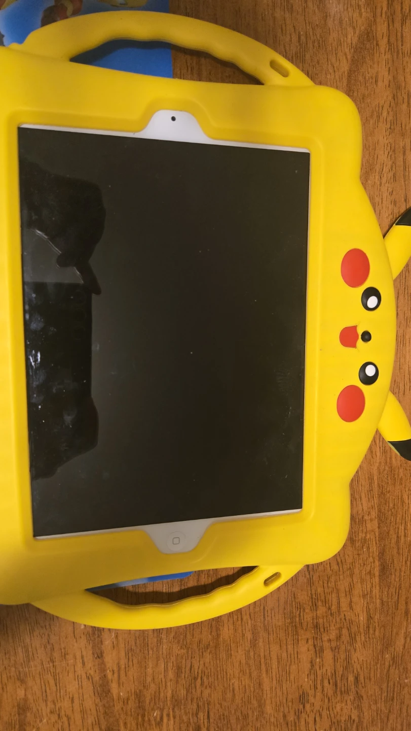 iPad in Pikachu Case