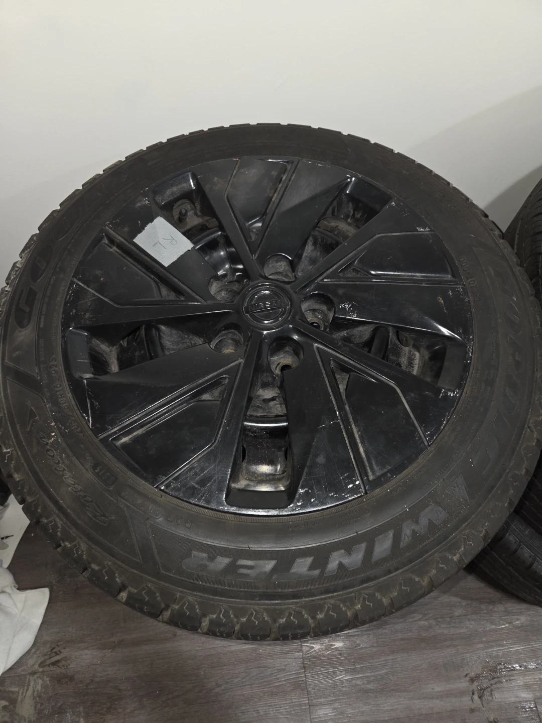 Set of 4 Goodyear Tires with Black Rims - photo 2