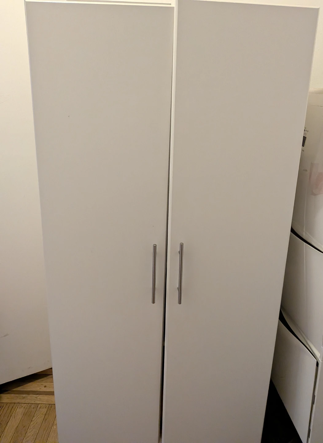 Prepac Elite Tall 2-Door Storage Cabinet - White