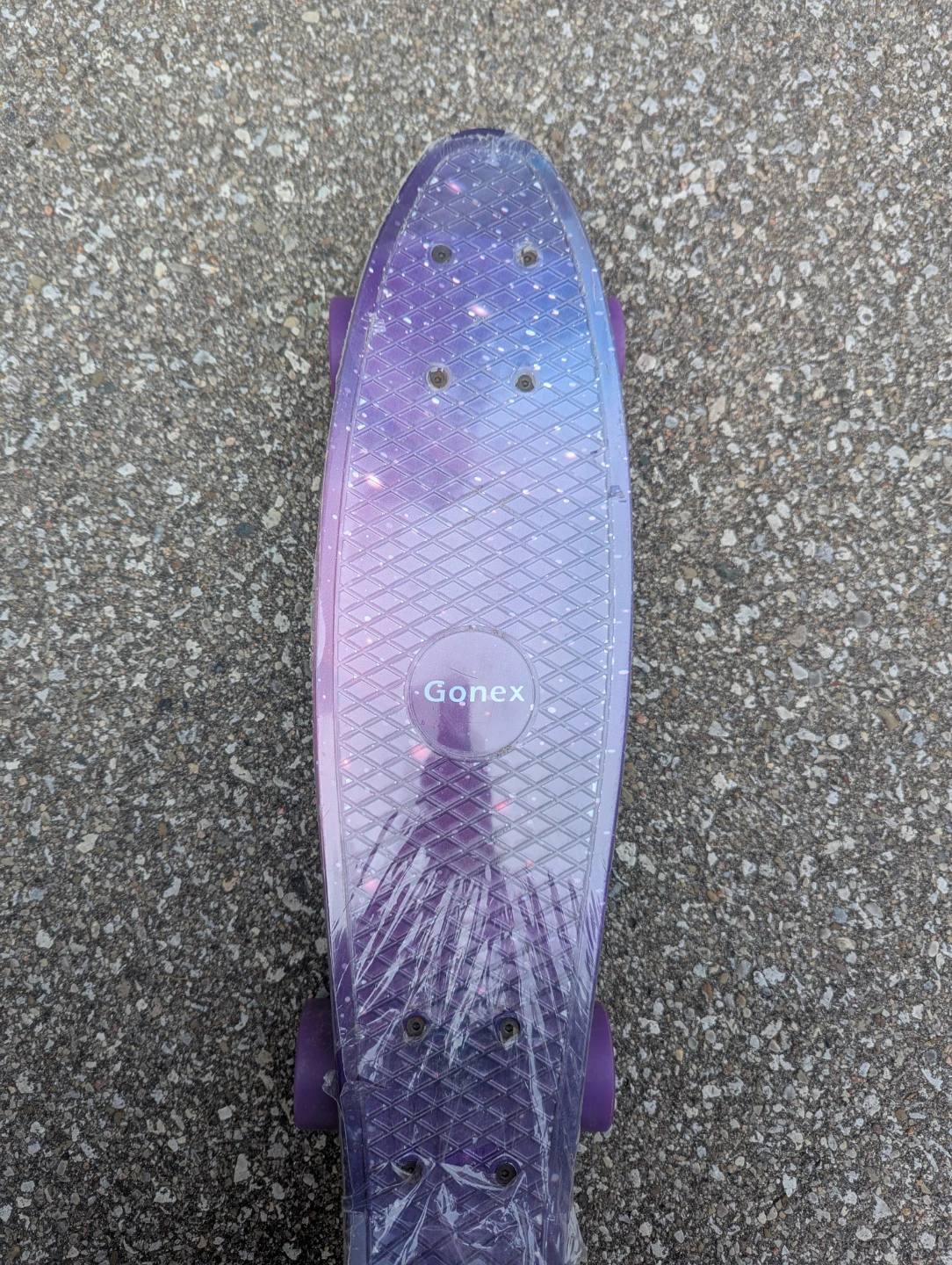 Gonex Skateboard - Purple Galaxy Design