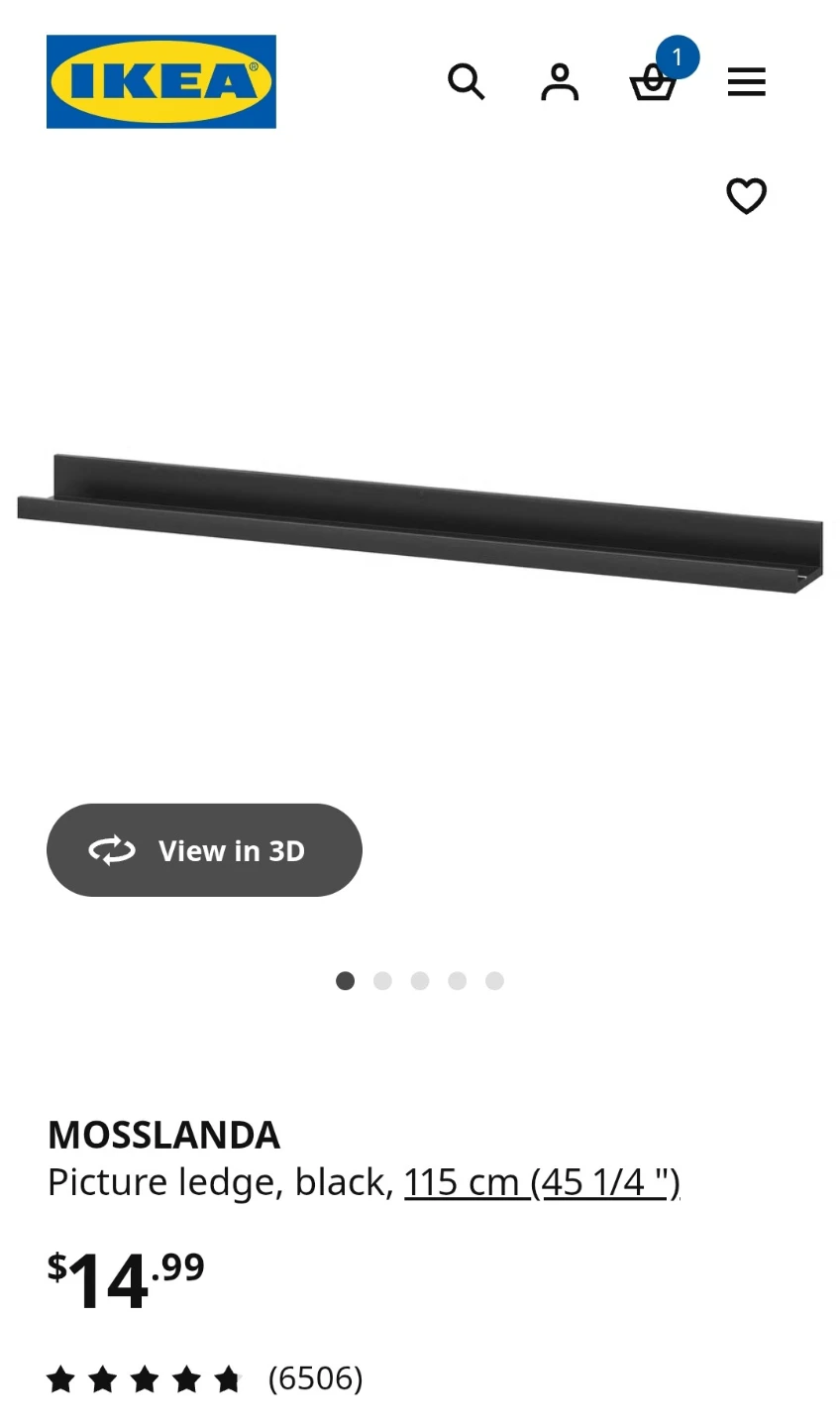 3x IKEA MOSSLANDA (large size) - photo 3