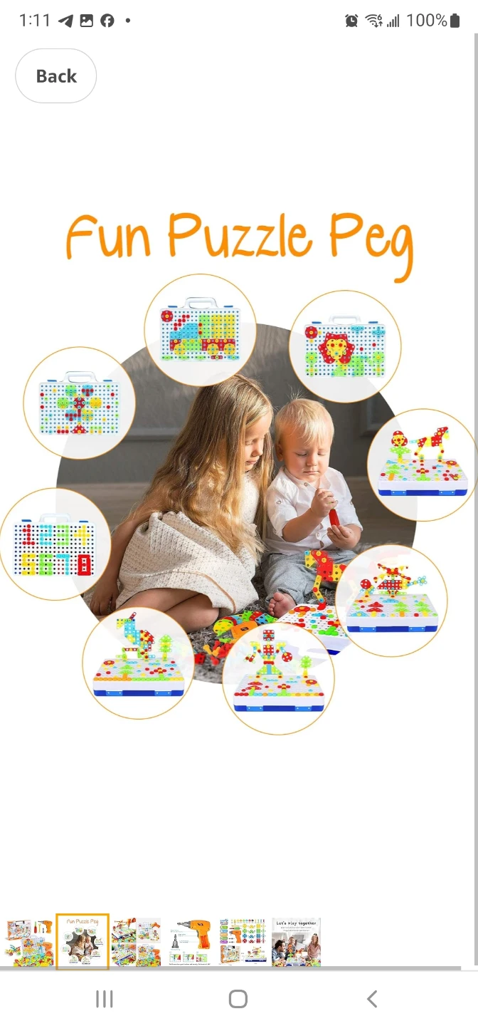 Building Block Games Set with Toy Drill & Screwdriver Tool Set - photo 4