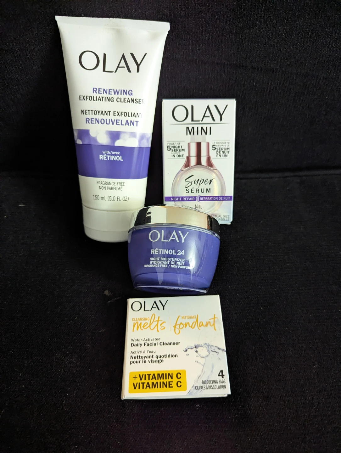 Olay Bundle! Renewing Cleanser, Retinol Cream, and Super Serum