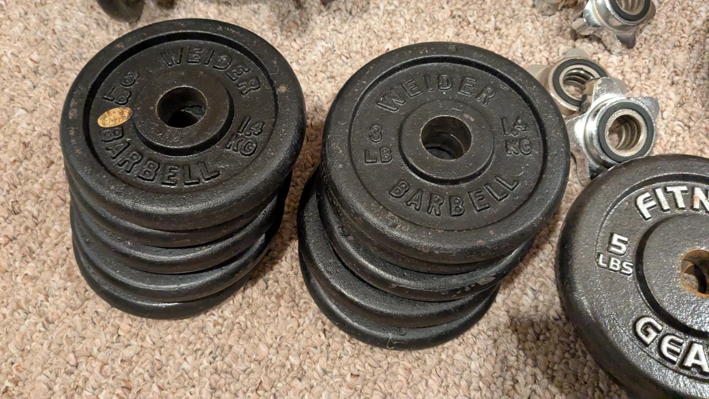 Weight Plates Set - Weider, Fitness Gear, DP - photo 2