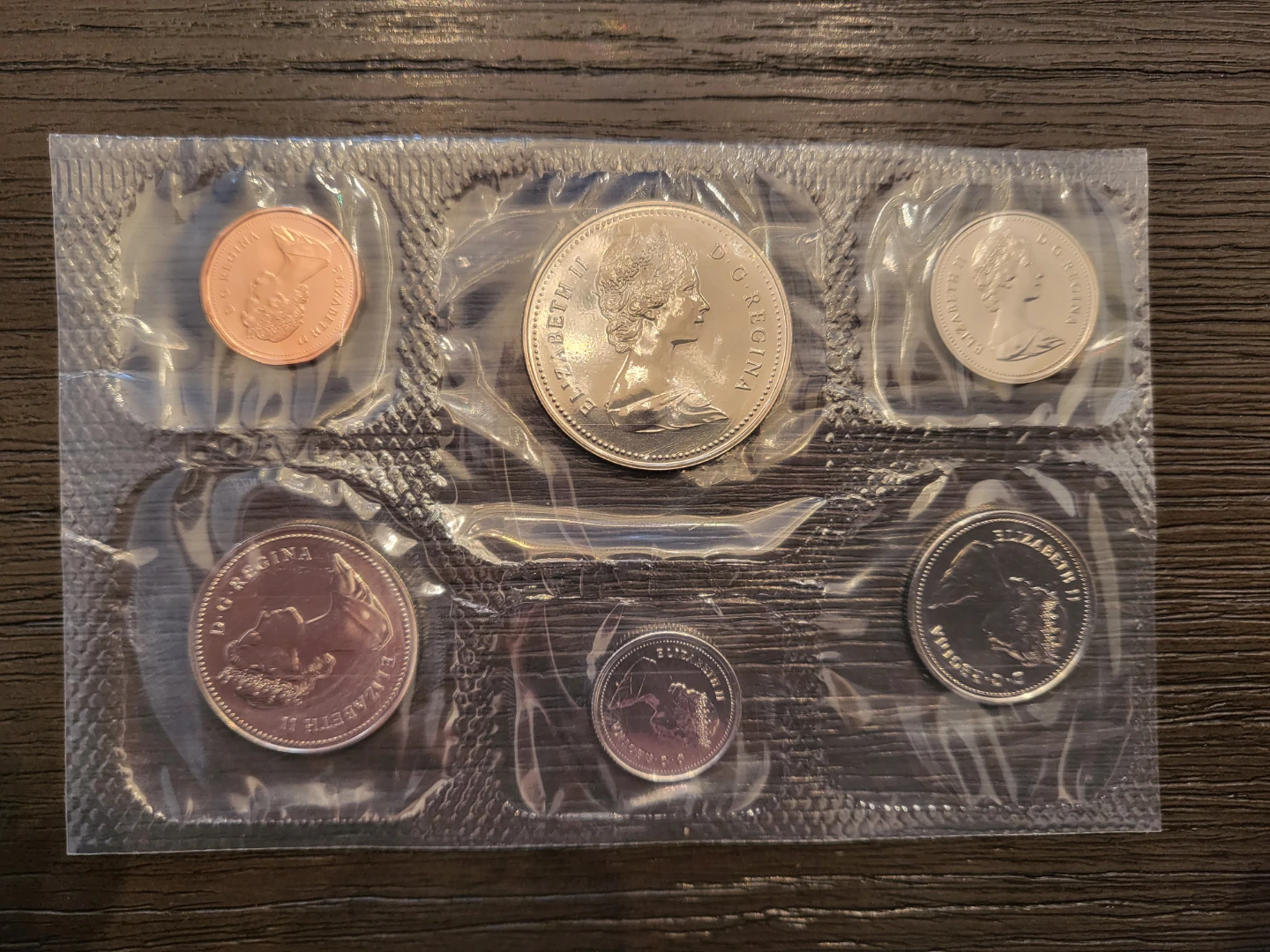 1985 Canadian Dollar Voyageur Uncirculated Coin Set - photo 2