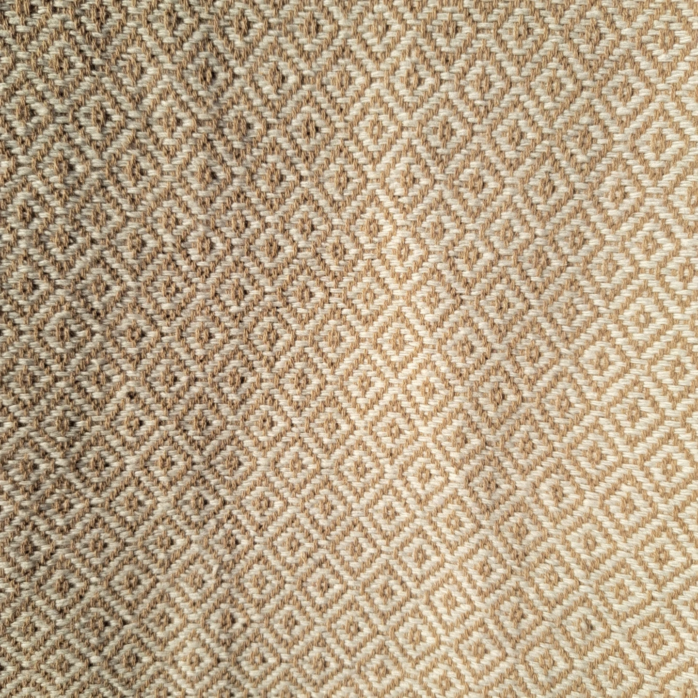 Handwoven Cotton Blanket - Cream - photo 3