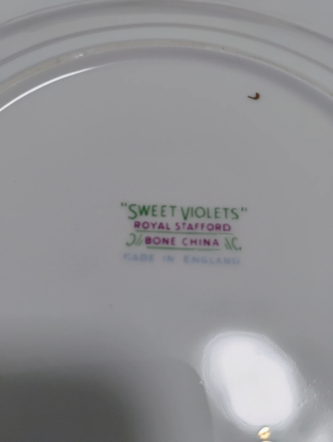 Royal Stafford "Sweet Violets" Bone China Side Plates - photo 4