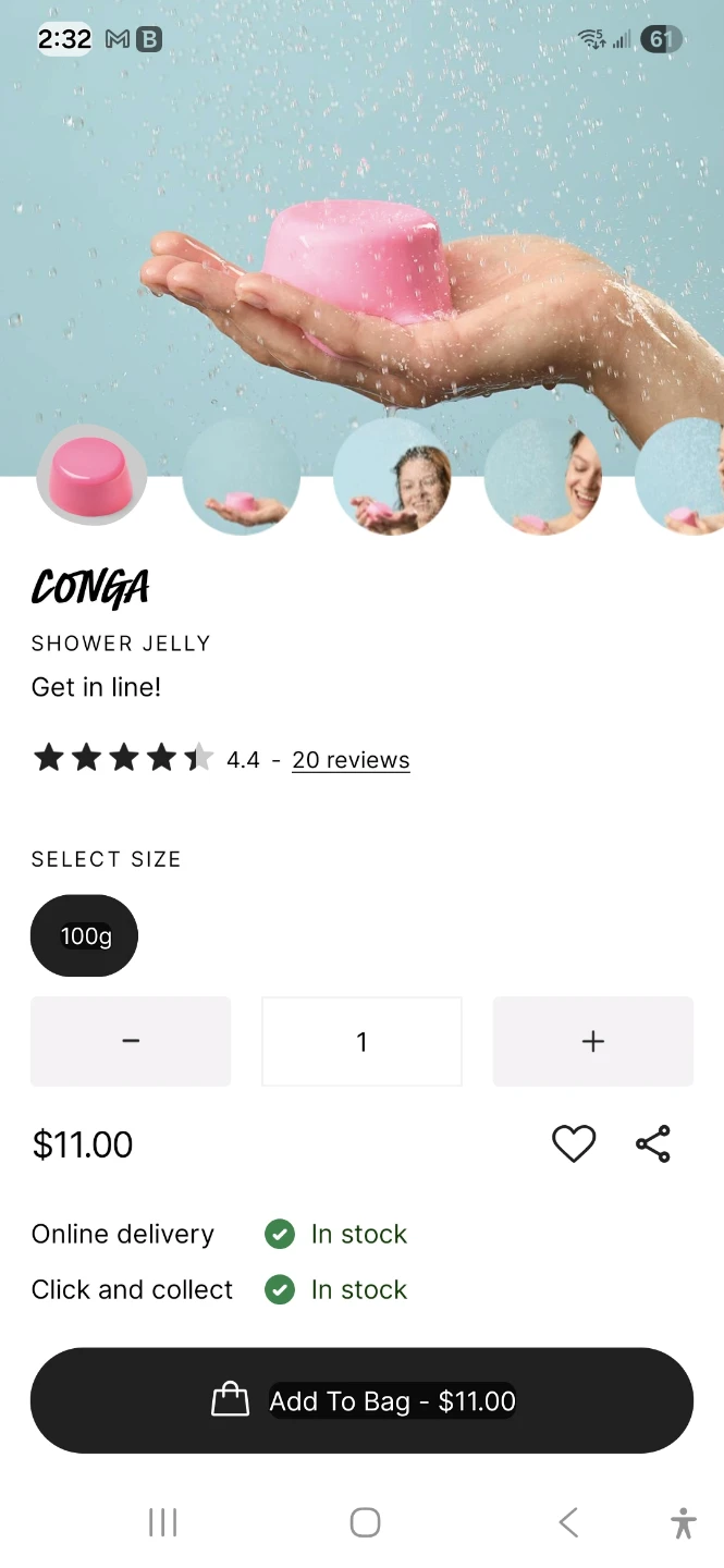 CONGA Shower Jelly 100g