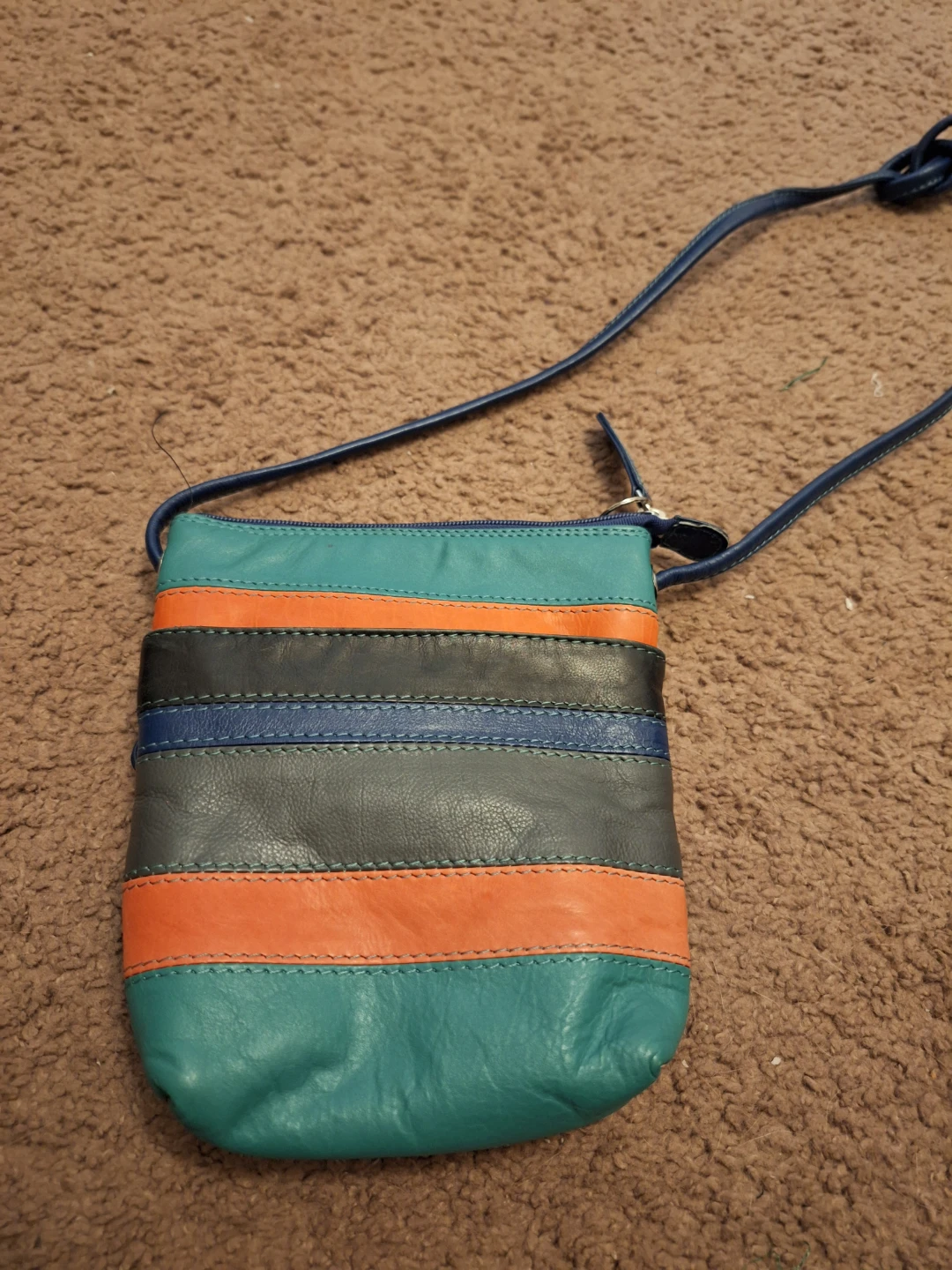 Striped Crossbody Bag