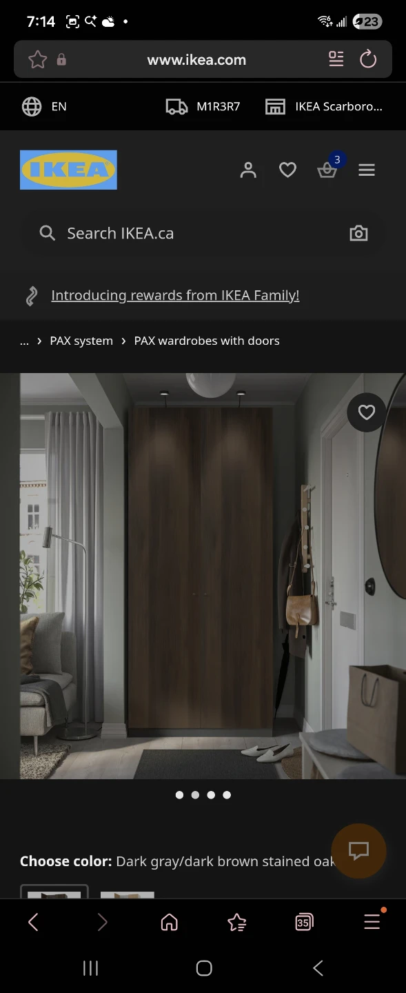 IKEA PAX / STORKLINTA Wardrobe - Dark Brown - photo 2
